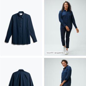 Ministry of Supply - Women's Juno Blouse  (Navy) Medium